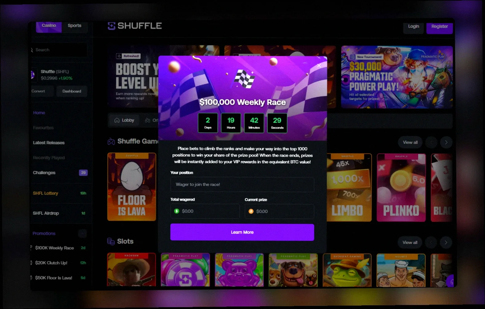 Shuffle Casino bonus Österreich